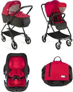 Tayo Passeggino Trio Leggero Compatto Pieghevole 0-36 mesi Cherry Red