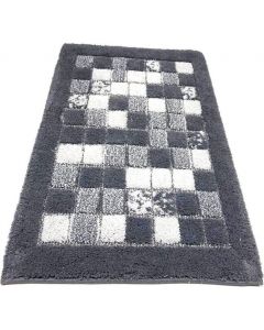 Tappeto Bagno 110 x 60 cm Mosaico colore Antracite 13623