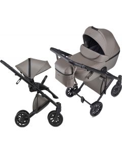 e-Type - Passeggino Duo 2 in1 fino a 22 Kg + Navicella Grigio