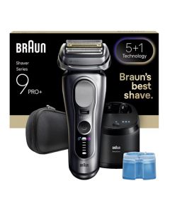 Rasoio Elettrico Trimmer Wet &amp Dry 6 Lame Argento Series 9 Pro+ 9667CC