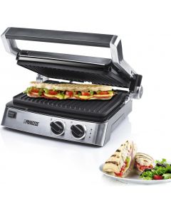 Bistecchiera elettrica Doppia Piastra Antiaderente 2000W Panini Grill