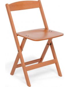 Sedia Pieghevole in legno massello colore Noce LUNA