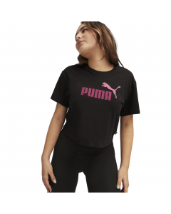 PUMA GIRLS LOGO CROPPED TEE