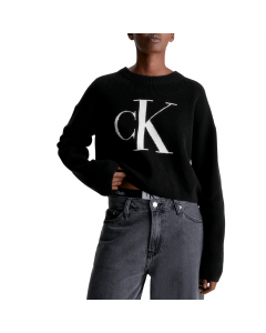 CALVIN KLEIN JEANS BLOWN UP CK LOOSE SWEATER