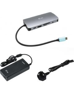 USB-C Metal Nano Dock Hdmi/Vga con Lan + Charger 112W C31NANOVGA112W