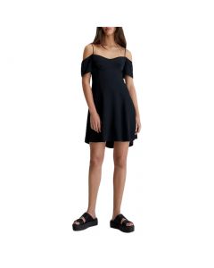 CALVIN KLEIN JEANS OFF SHOULDER MINI DRESS