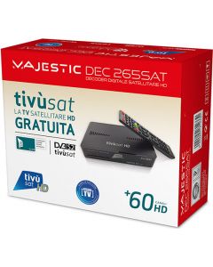 Decoder Digitale Satellitare HD DVB-S2 EPG Scart HDMI DEC 265SAT