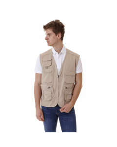 BUNF GILET UOMO TASCONATO COTONE