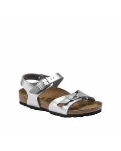 BIRKENSTOCK RIO METALLIC SILVER