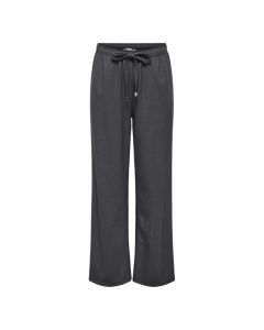 ONLY ISADORA REG PULL-UP WIDE PANT PNT L.32 DARK GREY MELAN