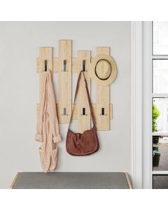 Appendiabiti 8 Ganci Wave 64x81 cm rovere oak - WAVEOAK