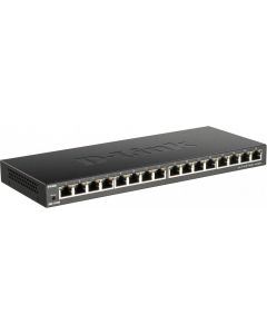 switch di rete Non gestito Gigabit Ethernet 10/100/1000 Nero DGS-1016S