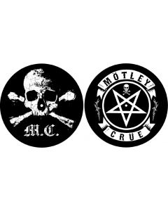 Panno Giradischi Motley Crue Skull Pentagram SM061