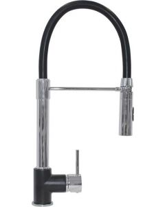 Miscelatore Cucina Doccetta Rubinetto Monocomando Cr Nero UG70 SHOWERMID