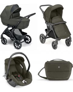 Dinamico Rover - Passeggino Trio Leggero Modulare da 0-4 Anni 0-22 Kg Verde