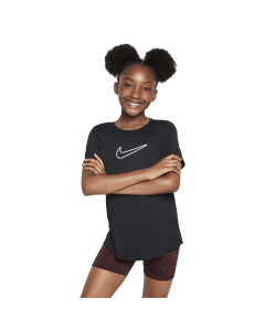 NIKE ONE GIRLS' DRI-FIT SHORT-SLEEVE TOP