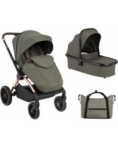 Kara - Passeggino Duo Navicella e Passeggino fino a 22 Kg Army Green