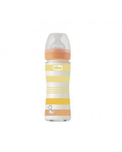 Biberon Flusso Lento 240 ml 0+M colore Arancione - Benessere