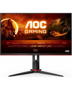 Monitor Pc 68.6 Cm 27&quot 2560x1440 Pixel Quad Hd Led Nero Rosso Q27G2S/EU