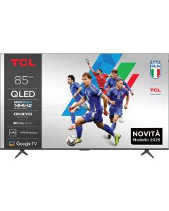 Smart TV 85&quot 4K UHD QLED Google TV Dolby Vision Classe F Metallico 85P89K