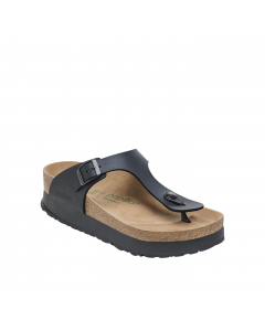 BIRKENSTOCK PAPILLO GIZEH PLATFORM BLACK VEG