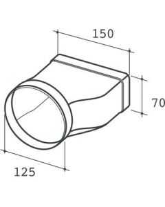 Raccordo Cappa Elica 1052G