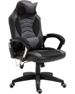 Sedia Gaming Massaggiante e Riscaldante Nero - 5D1015BK