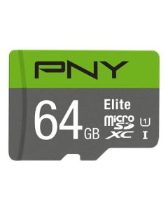 MicroSD 64 GB Classe 10 U1 Verde/Grigio P-SDUX64U185GW-GE