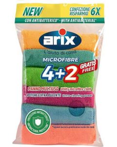 Panno microfibra Multiuso 4+2 Colori assortiti 28609