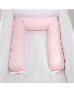 Riduttore Lettino Neonato a Cilindro Baby Nest colore Rosa STELLE 58SR