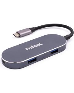 MINI DOCKING STATION HDMI 3USB PD USB 3 Argento NXDSUSBC01