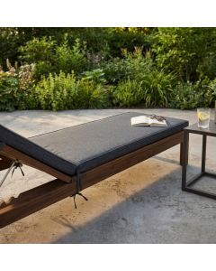 Cuscino Rettangolare Melange Grigio Scuro 150x45x4 cm Sfoderabile