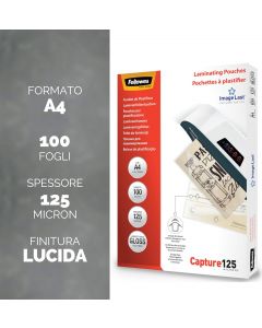 Confezione 100 Pouches Lucide Capture125A4 5307407