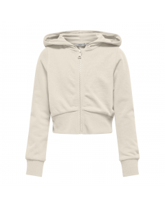 ONLY KIDS BELLA LIFE L/S ZIP HOOD SHORT UB SWT