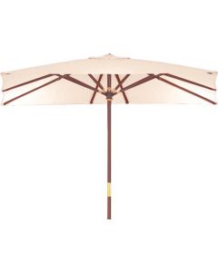 Ombrellone 3x3 mt da Giardino in Legno Beige - Suntopbe33