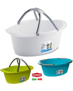 Superbacinella Ovale Stella 25 Litri Bianco Azzurro Glicine SF854