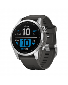 GARMIN FENIX 7S 42 MM STAINLESS STEEL W GRAPHITE BAND