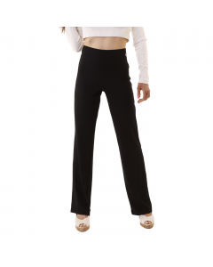 CALVIN KLEIN SHINY RIB WIDE LEG PANTS