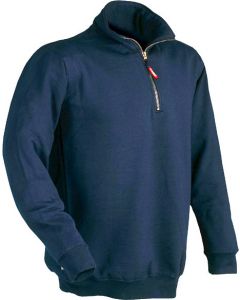 Felpa Zip Corta Blu XL Verena - 04820/40