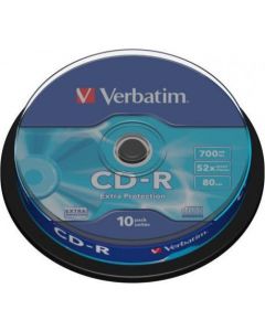 Confezione n&deg10 CD-R 52x 700 Mb - Extra Protection 43437