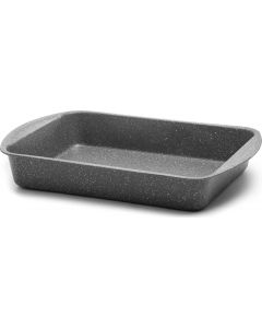 Teglia Lasagnera Rettangolare in Acciaio 45 x 30 cm Grigio - Petravera
