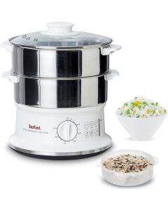 Vaporiera Elettrica Acciaio Inox 2 Cestelli 980 watt VC1451 Ultracompact