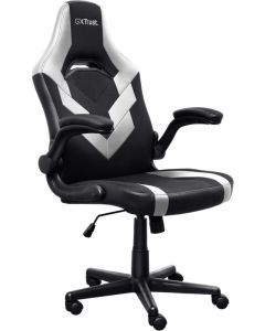 Sedia Gaming Braccioli Regolabili Portata 140 Kg Nero Bianco GXT 703W RIYE