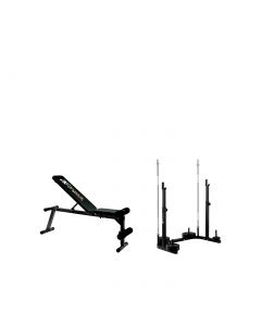 KIT JK FITNESS PANCA GINNICA 6040 + SUPPORTO BILANCIERE 6065
