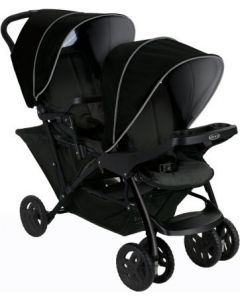 Stadium - Passeggino Fratellare Pieghevole da 0+ M - 15 Kg Black Grey