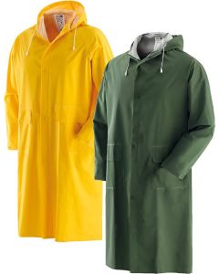 Giacca Impermeabile Cappotto Antipioggia Cappuccio PVC L Giallo 462050