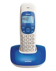 Telefono Cordless DECT vivavoce col. Blu/Bianco Nice