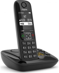 Telefono Cordless DECT con Vivavoce Nero S30852-H2836-K101 AS690A