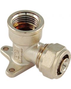 Gomito F.16x1 / 2 con Flangia per Multistrato Pezzi 10 1600003