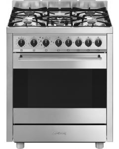 Cucina a Gas 5 Fuochi Forno Elettrico 70x60 cm classe A Inox B71GMX2